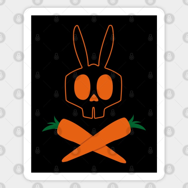 Skull Bunny Magnet by TeeAgromenaguer